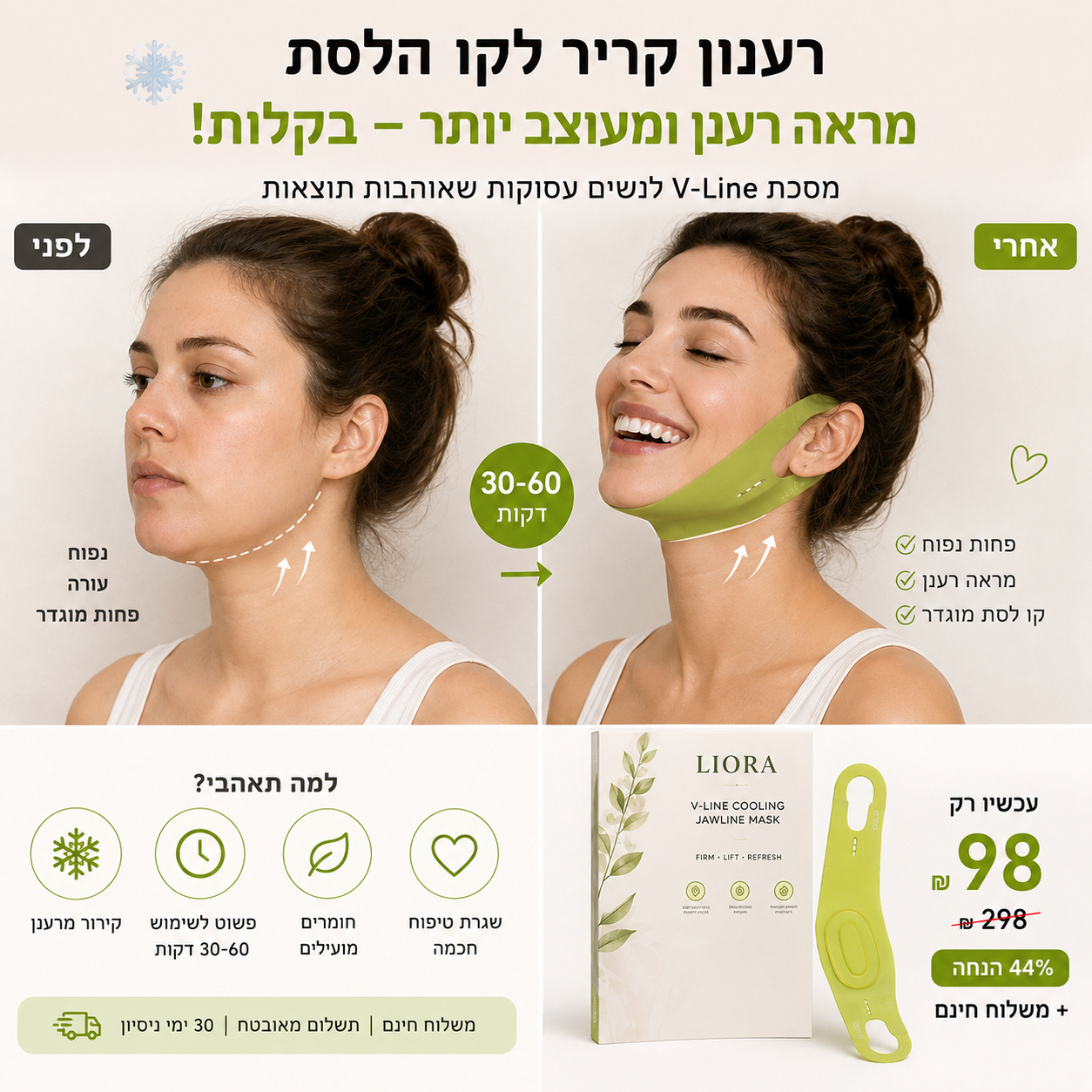 רענון קוסמטי לפני רגע חשוב