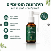 LIORA – תרסיס צמחי לפה ולגרון לשגרת הבוקר