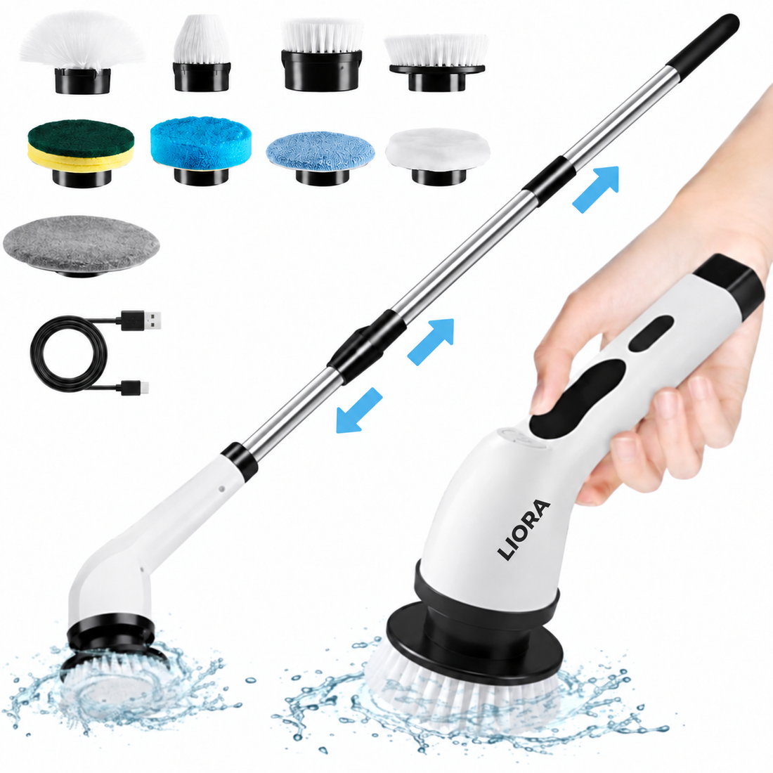 Liora™ מערכת ניקוי חשמלית מסתובבת