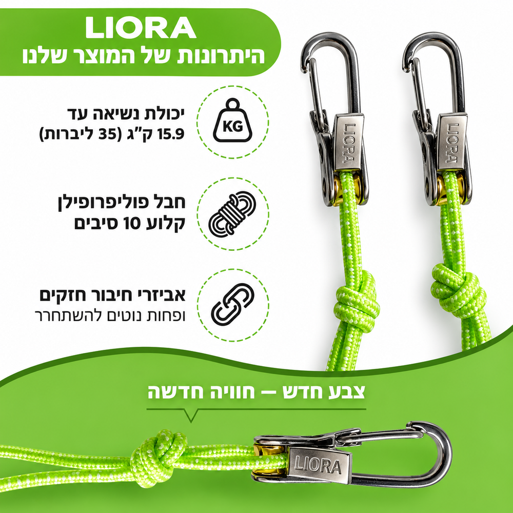 מותחן חבל LIORA ופרטי הערכה