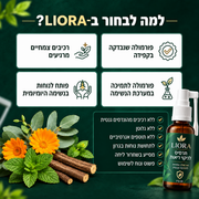 LIORA – תרסיס צמחי לפה ולגרון לשגרת הבוקר