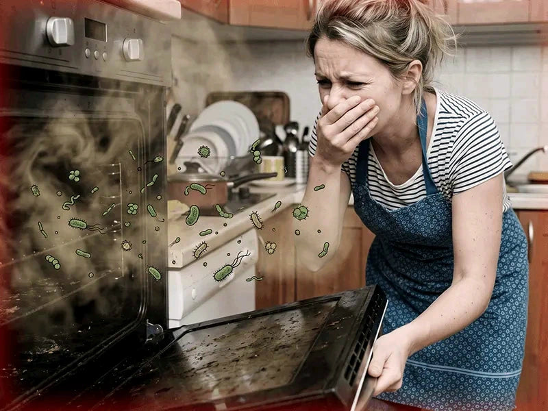 לכלוך וריחות לא נעימים בתנור